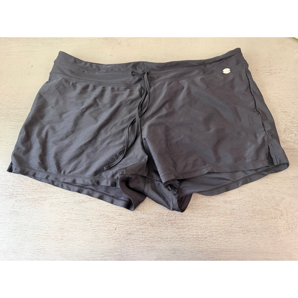 ZeroXposur Womens Black Swim Shorts Board Shorts with Liner XL 14